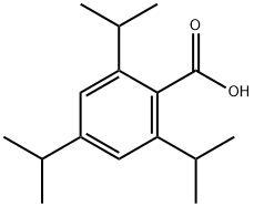 2,4,6-トリス(1-メチルエチル)安息香酸 化学構造式