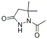 3-Pyrazolidinone,  1-acetyl-5,5-dimethyl- Structure