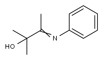 2-methyl-3-phenylimino-butan-2-ol Structure