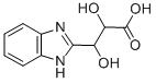 3-(1H-苯并咪唑-3-嗡-2-基)-2,3-二羟基-丙酸酯, 49671-84-3, 结构式