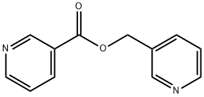 3-Pyridinecarboxylic acid 3-pyridinylmethyl ester Structure