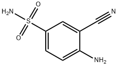 Benzenesulfonamide, 4-amino-3-cyano- (9CI) Structure