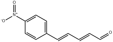 trans,trans-5-(4-nitrophenyl)-2,4-pentadienal Structure