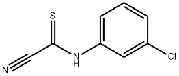 N-(3-クロロフェニル)-1-シアノチオホルムアミド 化学構造式