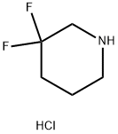 3,3-ジフルオロピペリジン塩酸塩 化学構造式