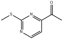 1-[2-(メチルスルファニル)-4-ピリミジニル]-1-エタノン 化学構造式