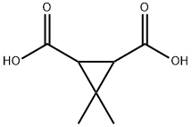3,3 DIMETHYL CIS 1,2 CYCLOPROPANE DICARBOXYLIC ACID Struktur