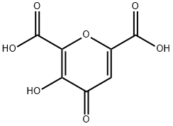 3-hydroxy-4-oxopyran-2,6-dicarboxylic acid Structure