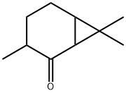 3,7,7-トリメチルビシクロ[4.1.0]ヘプタン-2-オン 化学構造式