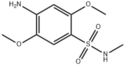 4-アミノ-2,5-ジメトキシ-N-メチルベンゼンスルホンアミド 化学構造式