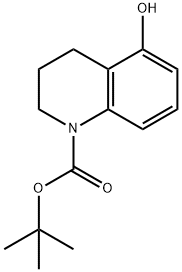 5-ヒドロキシ-3,4-ジヒドロキノリン-1(2H)-カルボン酸TERT-ブチル 化学構造式