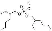 磷酸二(2-乙己基)酯钾盐, 4971-46-4, 结构式