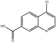 4-クロロキノリン-7-カルボン酸 化学構造式