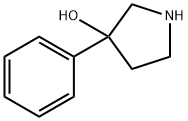 3-フェニルピロリジン-3-オール 化学構造式