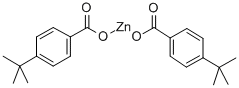 ビス(4-tert-ブチル安息香酸)亜鉛 化学構造式