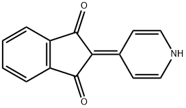 2-[ピリジン-4(1H)-イリデン]-1H-インデン-1,3(2H)-ジオン 化学構造式