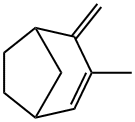 3-メチル-4-メチレンビシクロ[3.2.1]オクタ-2-エン 化学構造式