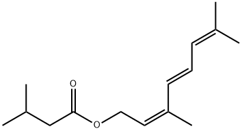 3-Methylbutanoic acid [(2Z,4E)-3,7-dimethyl-2,4,6-octatrienyl] ester Structure