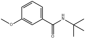 N-tert-ブチル-3-メトキシベンズアミド 化学構造式