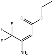 (E)-3-氨基-4,4,4-三氟丁烯酸乙酯, 498583-09-8, 结构式