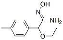 2-エトキシ-2-(p-トリル)アセトアミドオキシム 化学構造式