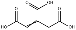 丙烯-1,2,3-三羧酸 结构式