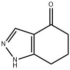 1,5,6,7-テトラヒドロ-4H-インダゾール-4-オン 化学構造式
