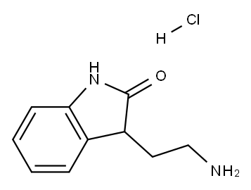 3-(2-aMinoethyl)indolin-2-one hydrochloride Struktur