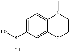 4-METHYL-3,4-DIHYDRO-2H-1,4-BENZOXAZIN-7-YLBORONIC ACID,97% Struktur