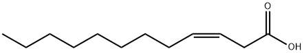 (Z)-3-ドデセン酸 化学構造式
