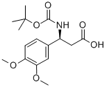 BOC-3,4-二甲氧基-L-B-苯丙氨酸 结构式