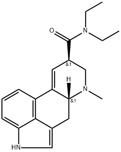 9,10-ジデヒドロ-N,N-ジエチル-6-メチルエルゴリン-8β-カルボアミド 化学構造式
