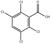 2,3,5,6-テトラクロロ安息香酸 化学構造式