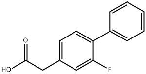 2-氟联苯-4-乙酸 结构式