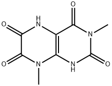 2,4,6,7(1H,3H)-Pteridinetetrone,  5,8-dihydro-3,8-dimethyl- Structure