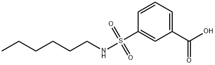 3-(HexylsulfaMoyl)benzoic acid Structure