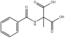 Propanedioic  acid,  (benzoylamino)methyl-  (9CI) Structure