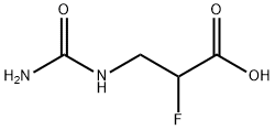 N-Carbamoyl-2-fluoro-b-alanine, 5006-64-4, 结构式