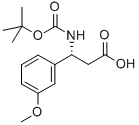 (R)-BOC-3-METHOXY-BETA-PHE-OH Struktur