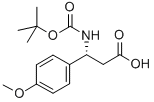 (R)-Boc-4-甲氧基-beta-苯丙氨酸 结构式
