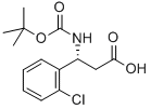 BOC-(R)-3-氨基-3-(2-氯苯基)-丙酸 结构式