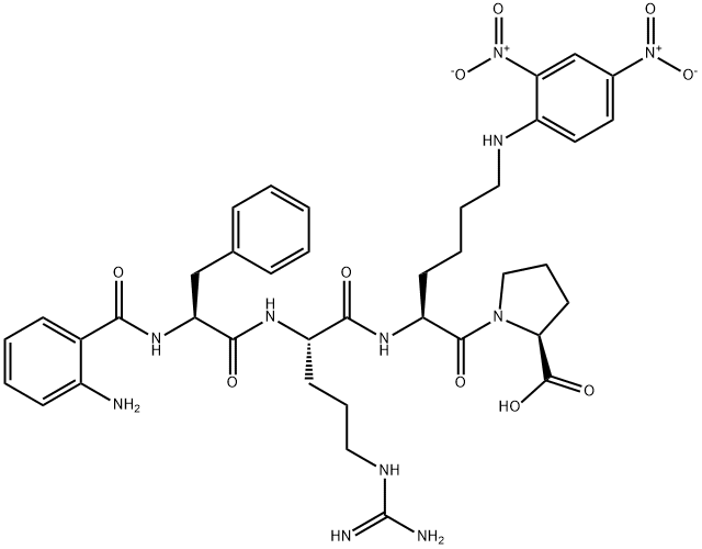 ABZ-PHE-ARG-LYS(DNP)-PRO-OH Struktur