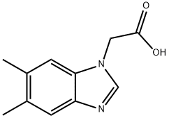 5,6-二甲基苯并咪唑-1-乙酸, 500872-62-8, 结构式