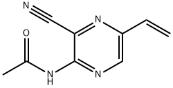 Acetamide,  N-(3-cyano-5-ethenylpyrazinyl)-  (9CI) Struktur