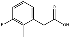 3-フルオロ-2-メチルフェニル酢酸 化学構造式