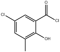 Benzoyl chloride, 5-chloro-2-hydroxy-3-methyl- (9CI) Structure