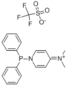 1-Diphenylphosphino-4-(dimethylamino)pyridinium trifluoromethanesulfonate Structure