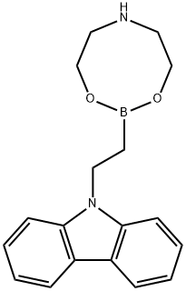 2-(9H-CARBAZOLYL)ETHYLBORONIC ACID DIETHANOLAMINE ESTER Structure