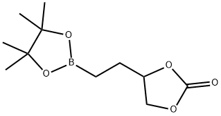 4-[2-(4,4,5,5-テトラメチル-1,3,2-ジオキサボロラン-2-イル)エチル]-1,3-ジオキソラン-2-オン 化学構造式