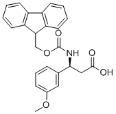 FMOC-(S)-3-氨基-3-(3-甲氧基苯基)-丙酸 结构式